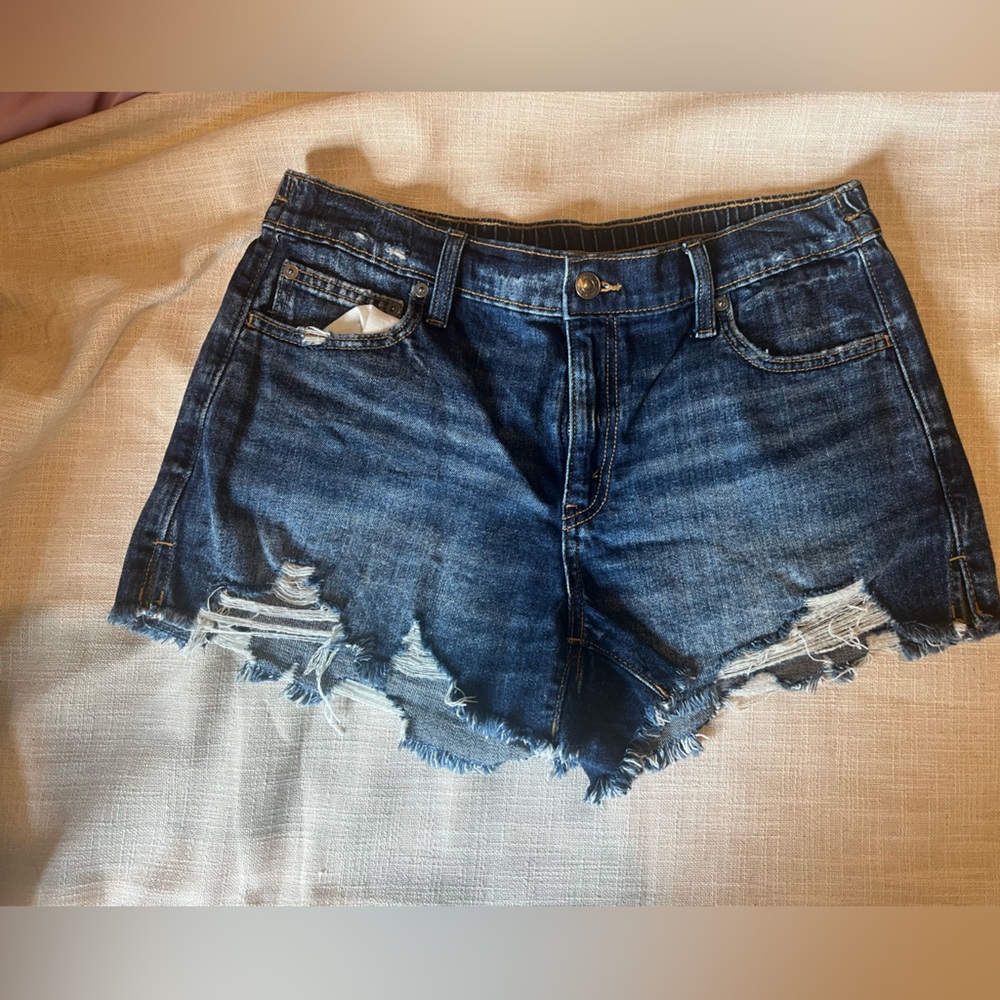 Aerie dark denim shorts